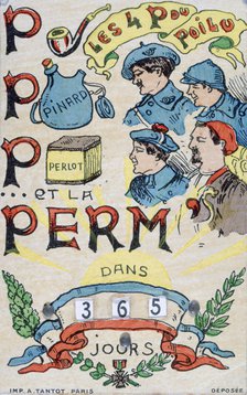 French WWI postcard, 1914-1918. Artist: Unknown