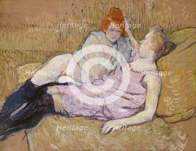 The Sofa, ca. 1894-96. Creator: Henri de Toulouse-Lautrec.
