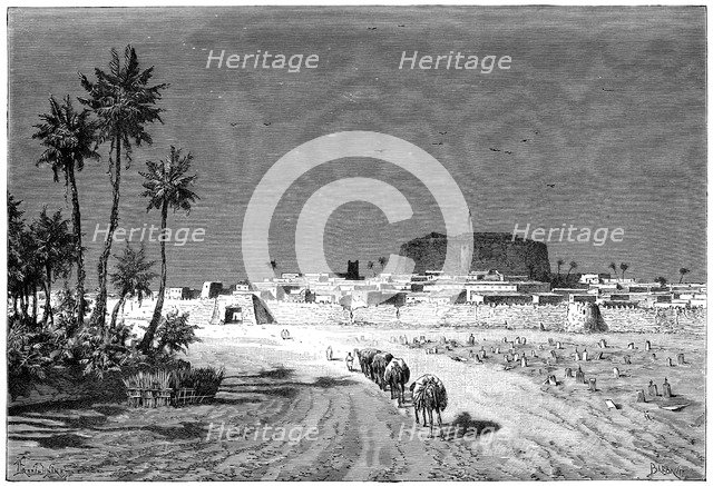 'View of Murzuk', c1890. Artist: Barbant