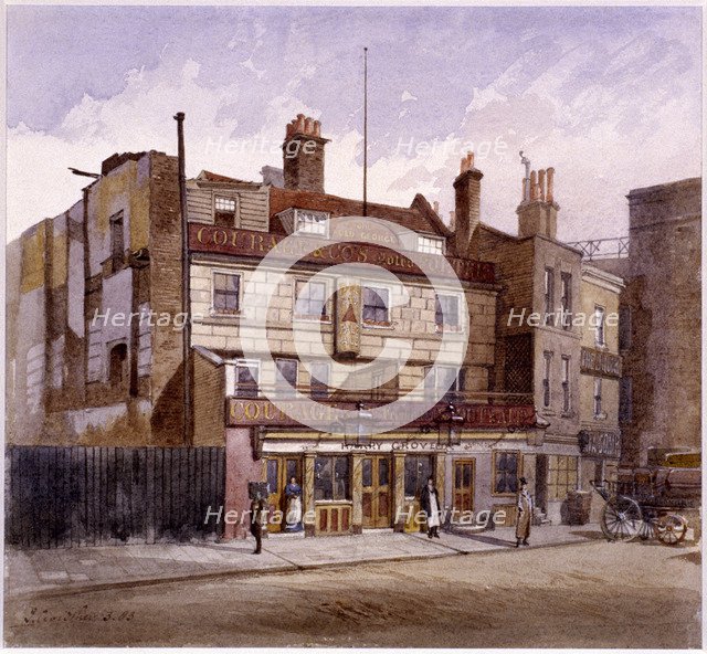 Old George Inn, Trinity Square, London, 1883. Artist: John Crowther