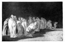 'The men in sacks', 1819-1823. Artist: Francisco Goya