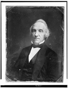 Daniel Dickinson, head-and-shoulders portrait, slightly to the left..., between 1844 and 1860. Creator: Mathew Brady.