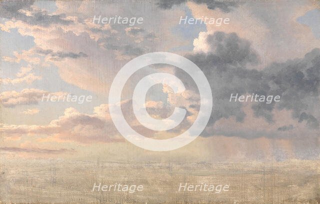 Study of Clouds over the Sound, 1826. Creator: CW Eckersberg.