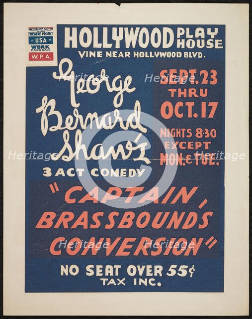 Captain Brassbound's Conversion, Los Angeles, [193-]. Creator: Unknown.