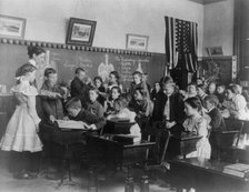 Biology class, Washington, D.C, (1899?). Creator: Frances Benjamin Johnston.