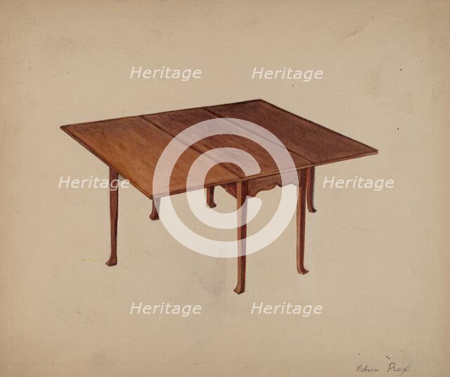 Table, Patrick Henry, 1935/1942. Creator: Edna C. Rex.