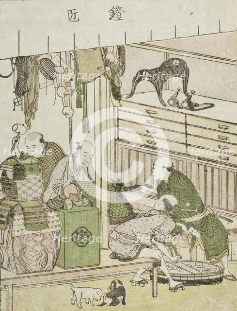 Armorer, c1802. Creator: Hokusai.