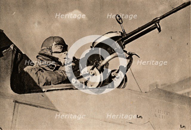 Firing Practice at Drogue Towed Target, 1940. Artist: Unknown