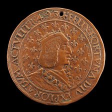 Charles VIII, 1470-1498, King of France 1483 [obverse], 1493/1494. Creators: Louis Lepère, Nicolas de Florence, Jean Lepère.