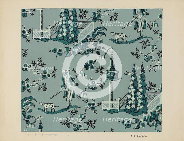 Wall Paper, c. 1937. Creator: Sidney Liswood.