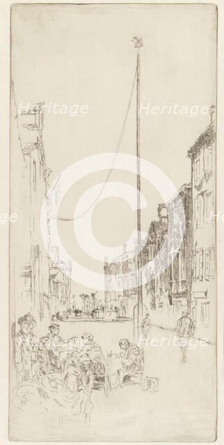 The Venetian Mast, 1879-1880. Creator: James Abbott McNeill Whistler.