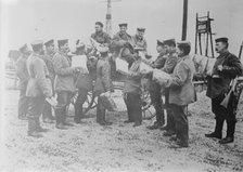 Arrival of gifts for German soldiers, between c1914 and c1915. Creator: Bain News Service.