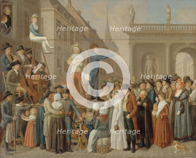 The Stage, between 1800 and 1805. Creators: Louis Leopold Boilly, German school, Philibert Louis Debucourt.