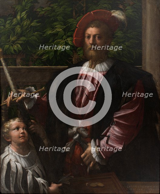 Portrait of Lorenzo Cybo Malaspina (1500-1549), 1523. Artist: Parmigianino (1503-1540)