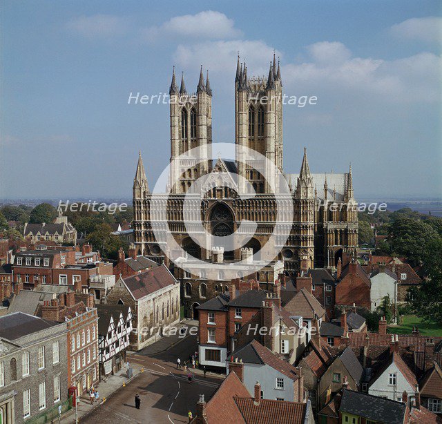 Lincoln Cathedral from the west. Artist: Unknown