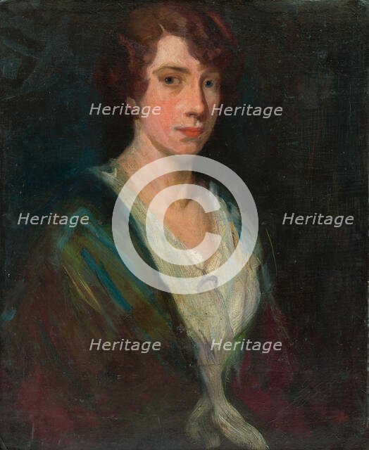 Portrait of the artist's daughter I, 1910-1930. Creator: Ludovit Pitthordt.