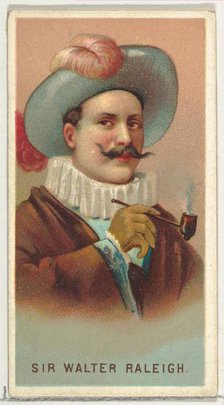 Sir Walter Raleigh, from World's Smokers series (N33) for Allen & Ginter Cigarettes, 1888. Creator: Allen & Ginter.