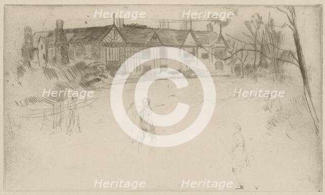 Speke Hall, 1875. Creator: James Abbott McNeill Whistler.