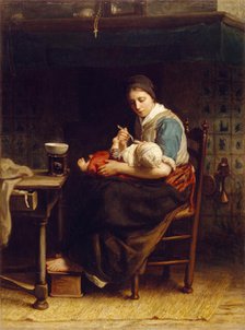 The Cottage Madonna, c1867. Creator: Jozef Israels.