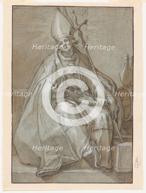 Saint Willibrord, 1625/30. Creator: Abraham Bloemaert.