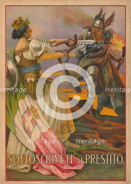 Sottoscrivete al prestito (Signed quickly), 1917.