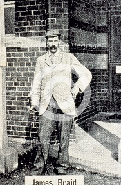 James Braid (1870-1950), from a cigarette card, Scottish, c1903. Artist: Unknown