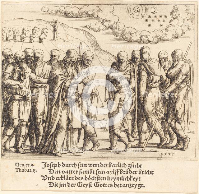 Joseph Recounts His Dreams, 1547. Creator: Augustin Hirschvogel.