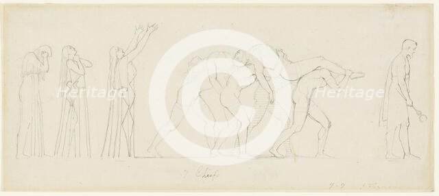 Seven Chiefs Against Thebes, n.d. Creator: John Flaxman.