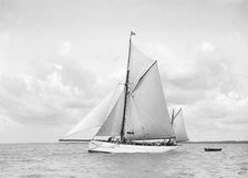 The ketch 'Aphrodite' under sail, 1912. Creator: Kirk & Sons of Cowes.