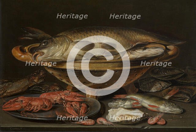 Still Life with Fish, 1612-1621. Creator: Clara Peeters.