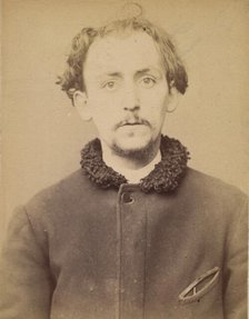Chavanne. Gaston. 26 ans, né à Paris VIe. Graveur. Anarchiste. 28/2/94., 1894. Creator: Alphonse Bertillon.