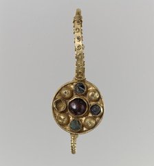 Earring, Langobardic or Byzantine (?), 6th-7th century. Creator: Unknown.