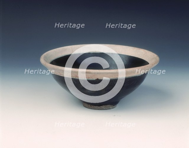 Cizhou white-rimmed temmoku tea bowl, Northern Song dynasty, China, 11th century. Artist: Unknown