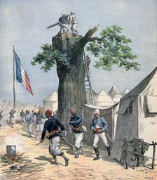 The defence of Haut-Niger, French Sudan, 1891. Artist: Henri Meyer
