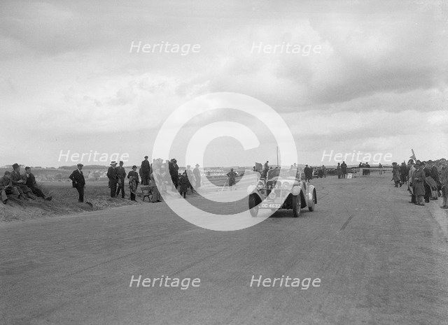 Singer Le Mans of Archie Langley competing in the RSAC Scottish Rally, 1934. Artist: Bill Brunell.