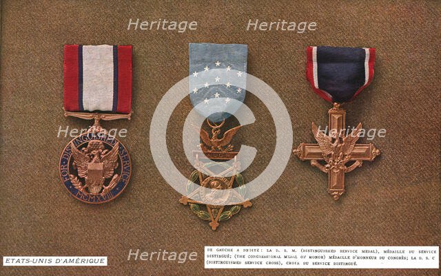 'Decorations de Guerre; Etats - Unis D'Amerique', 1917. Creator: Unknown.