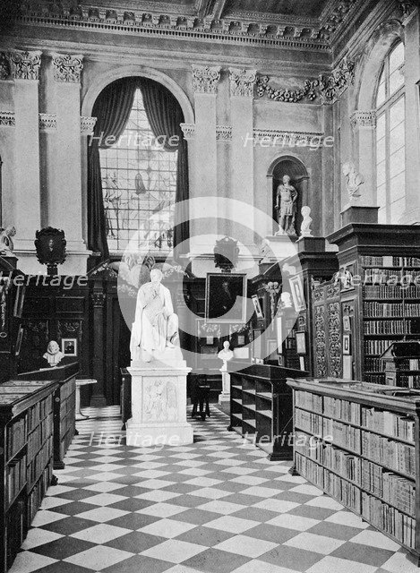 Lord Byron's statue, Trinity College Library, Cambridge, 1902-1903.Artist: HC Leat