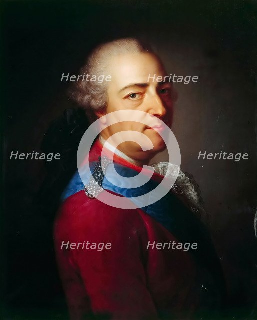 Portrait of the King Louis XV (1710-1774). Artist: Montpetit, Armand-Vincent de (1713-1800)