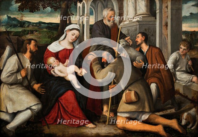 The Adoration of the Shepherds, n.d., c1510-1550. Creator: Bonifacio de' Pitati.