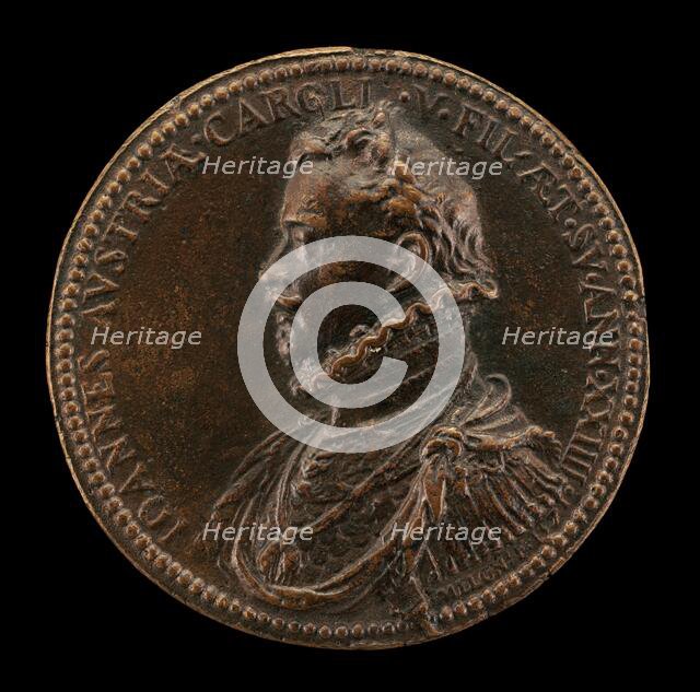 Don Juan of Austria, 1547-1578 [obverse], 1571. Creator: Giovanni Vincenzo Melone.