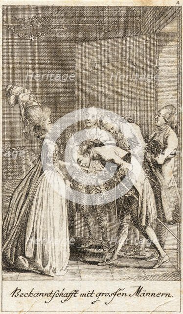 Illustration for 'Life of a Badly Brought Up Young Lady', 1779. Creator: Daniel Nikolaus Chodowiecki.