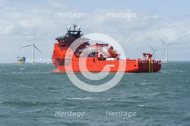 Westermost Rough Wind Farm, 2015. Creator: Alun Bull.