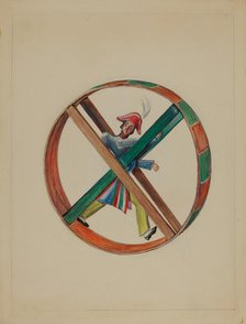 Wheel with Figure, 1935/1942. Creator: Unknown.