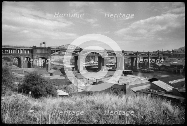 High Level Bridge, Newcastle Upon Tyne, Tyne & Wear, c1955-c1980. Creator: Ursula Clark.
