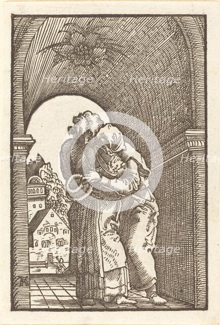 Joachim Embracing Anna, c. 1513. Creator: Albrecht Altdorfer.