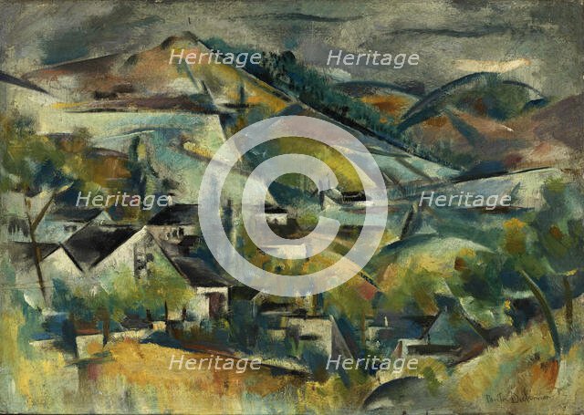 Quebec, ca. 1925. Creator: Preston Dickinson.