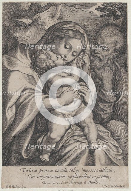 The Holy Family with Saint John the Baptist, ca. 1600-06. Creator: Jean-Baptiste Barbé.