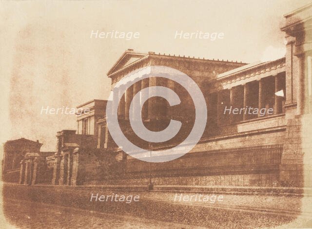 Old Royal High School, Calton Hill, Edinburgh, 1843-47. Creators: David Octavius Hill, Robert Adamson, Hill & Adamson.