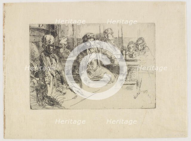 Longshore men, 1859. Creator: James Abbott McNeill Whistler.