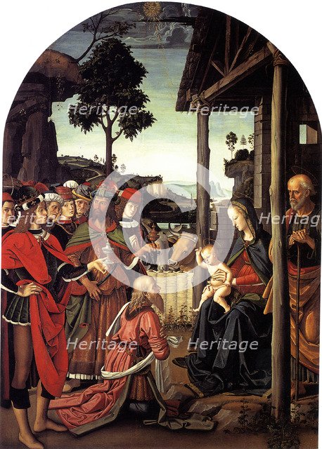 The Adoration of the Magi, ca. 1470-1480. Artist: Perugino (ca. 1450-1523)